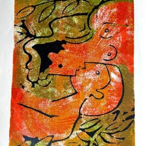 Original screen print ‘Daphnis and Chloe’ by Toby Horne Shepherd. 1909-1993. Circa 1965. Signed and inscribed. 11/15. Provenance; Helen Shepherd. MODERN ART Antique Art